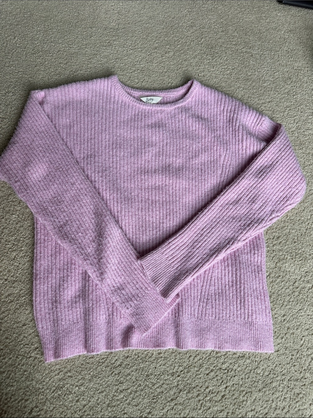 Stitch Fix Kids Soft Ribbed Crewneck Sweater - Pink